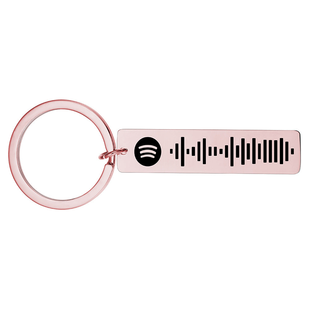Custom Spotify Keychain Personalized Scannable Song Code Gift