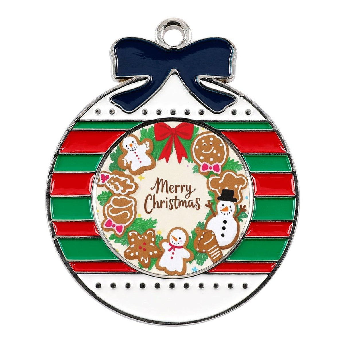 Custom Photo Alloy Christmas Ornament Personalized Christmas Pendant Decoration