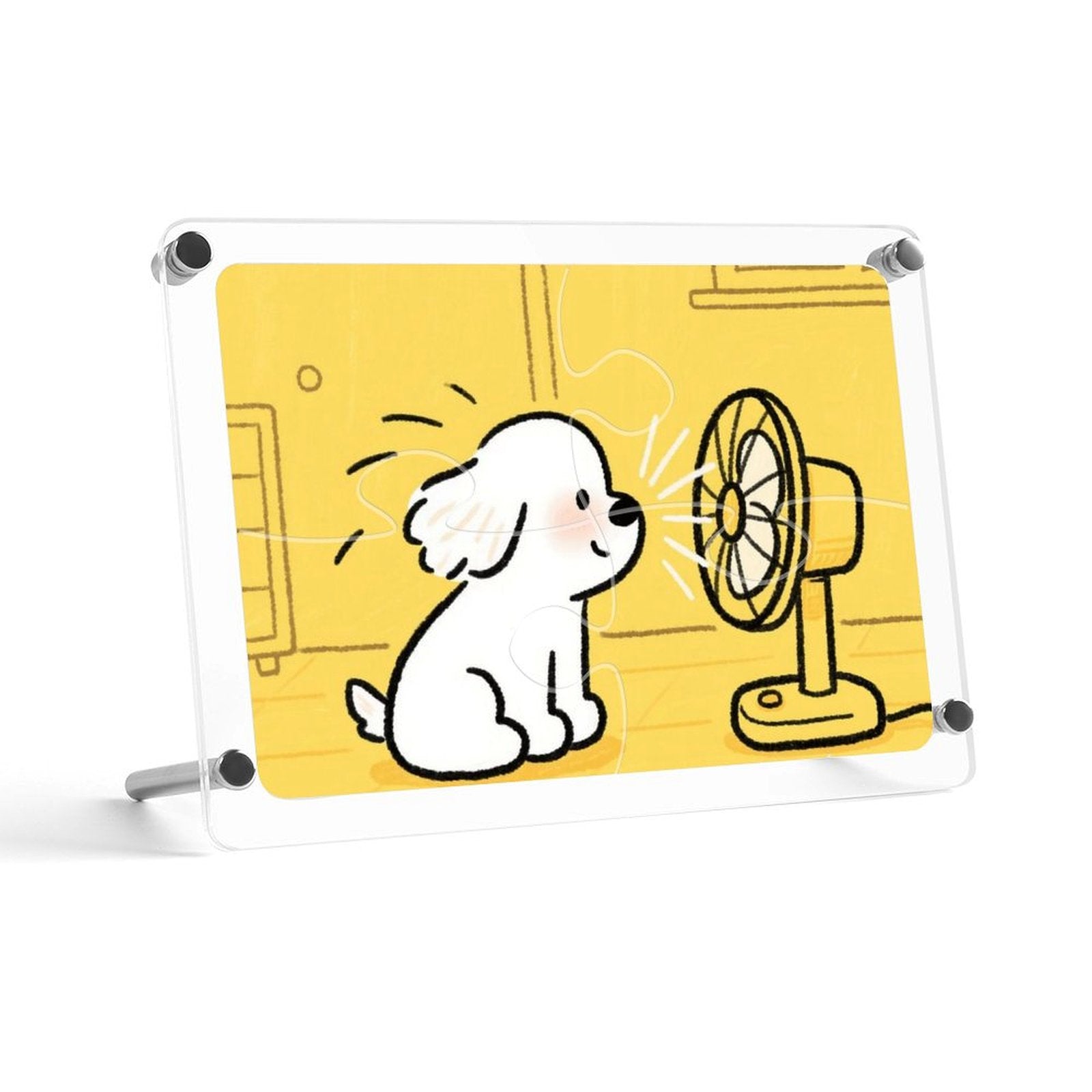 Custom Photo Acrylic Puzzle Frame Personalized Picture Display Stand Decoration