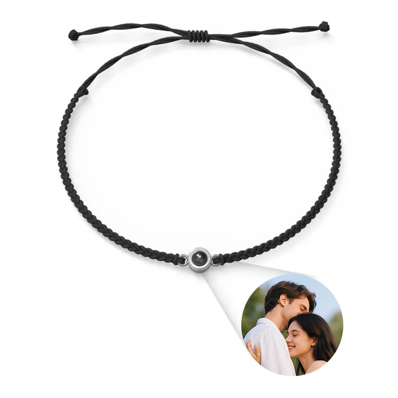 Custom Photo Bracelet Personalized Projection Jewelry Couple Gift