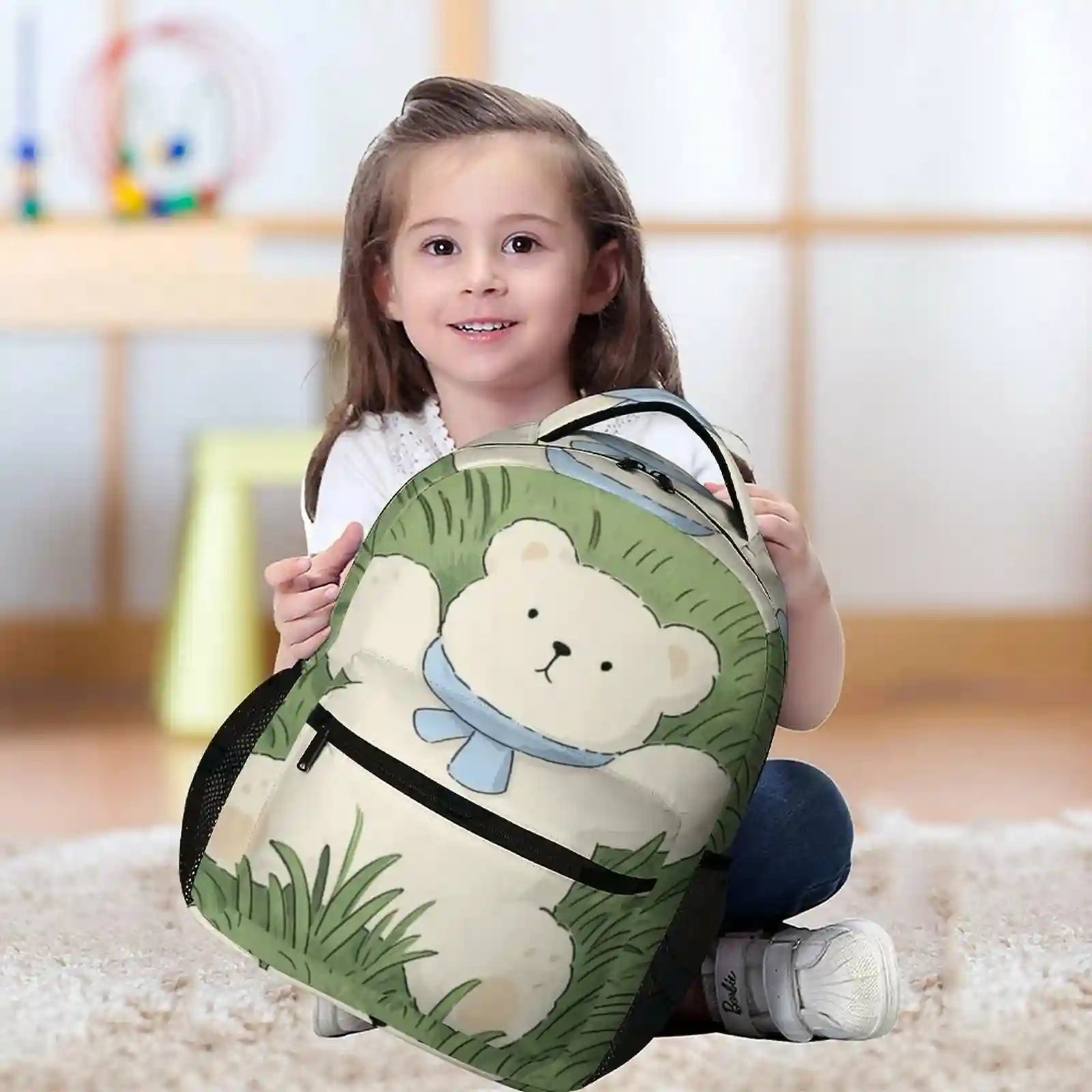 Custom Polyester Twill Backpack Personalized Photo Print Bag For Gift 32×15×43cm