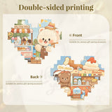 Custom Heart Shaped Block Puzzle Personalized Picture Jigsaw 30 Pcs