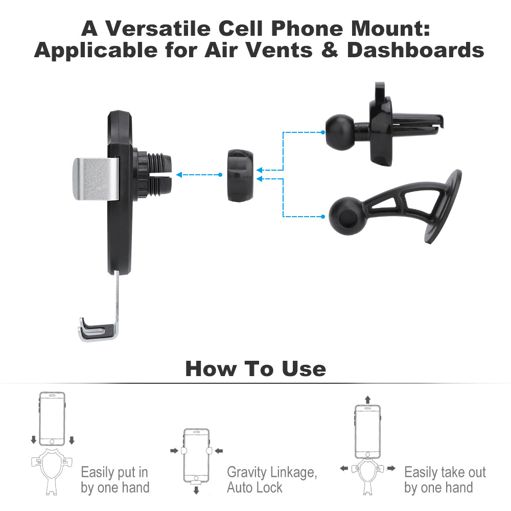Custom Photo Car Phone Holder Non Magnetic Design Personalized Photo Charger Friendly Phone Dock
