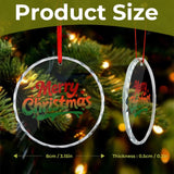 Custom Crystal Glass Pendant Personalized Photo Round Ornament Decoration