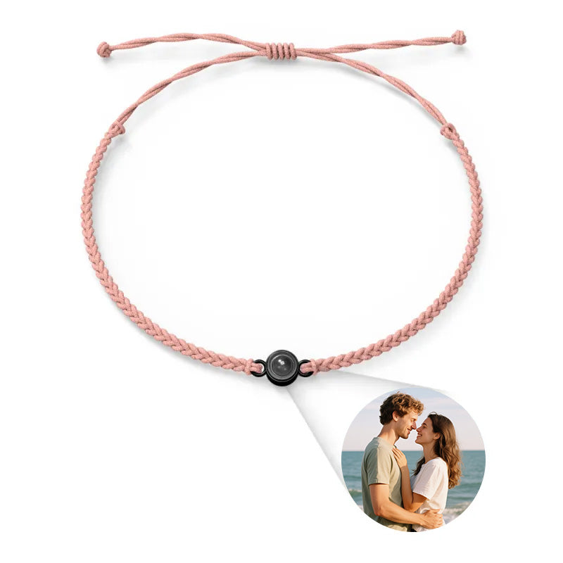 Custom Photo Bracelet Personalized Projection Jewelry Couple Gift