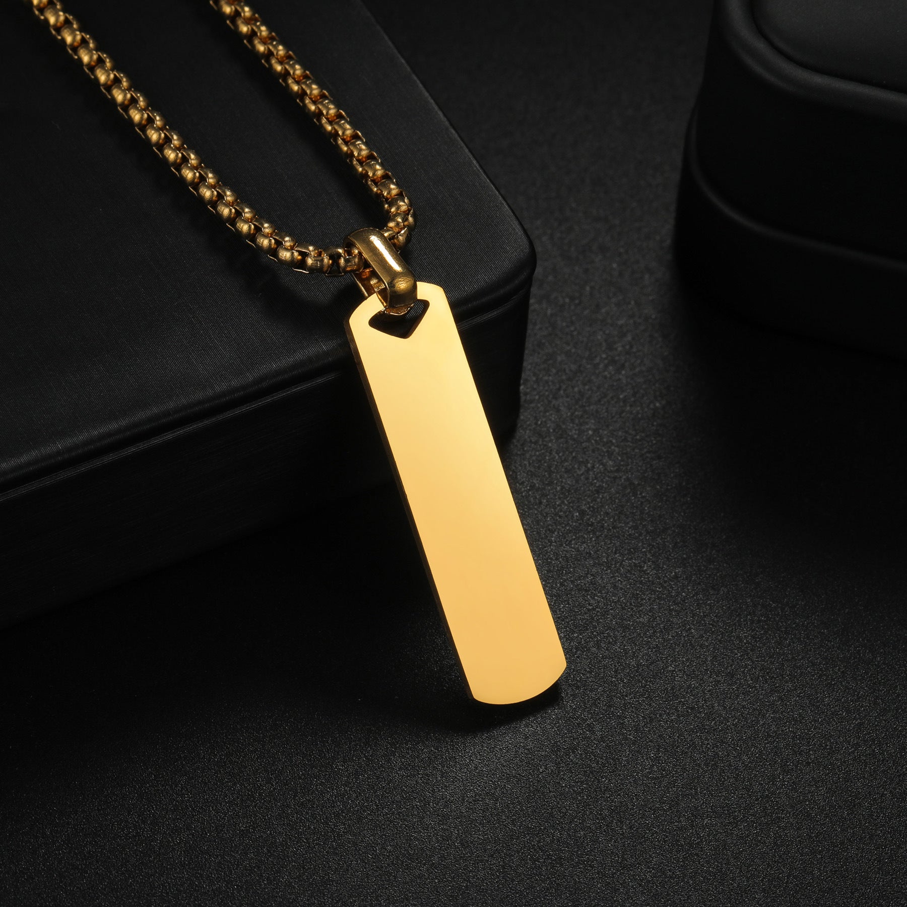 Personalized Laser engraved Necklace Custom Text And Photo Gift