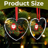 Custom Heart Shaped Crystal Glass Personalized Pendant Photo Decoration