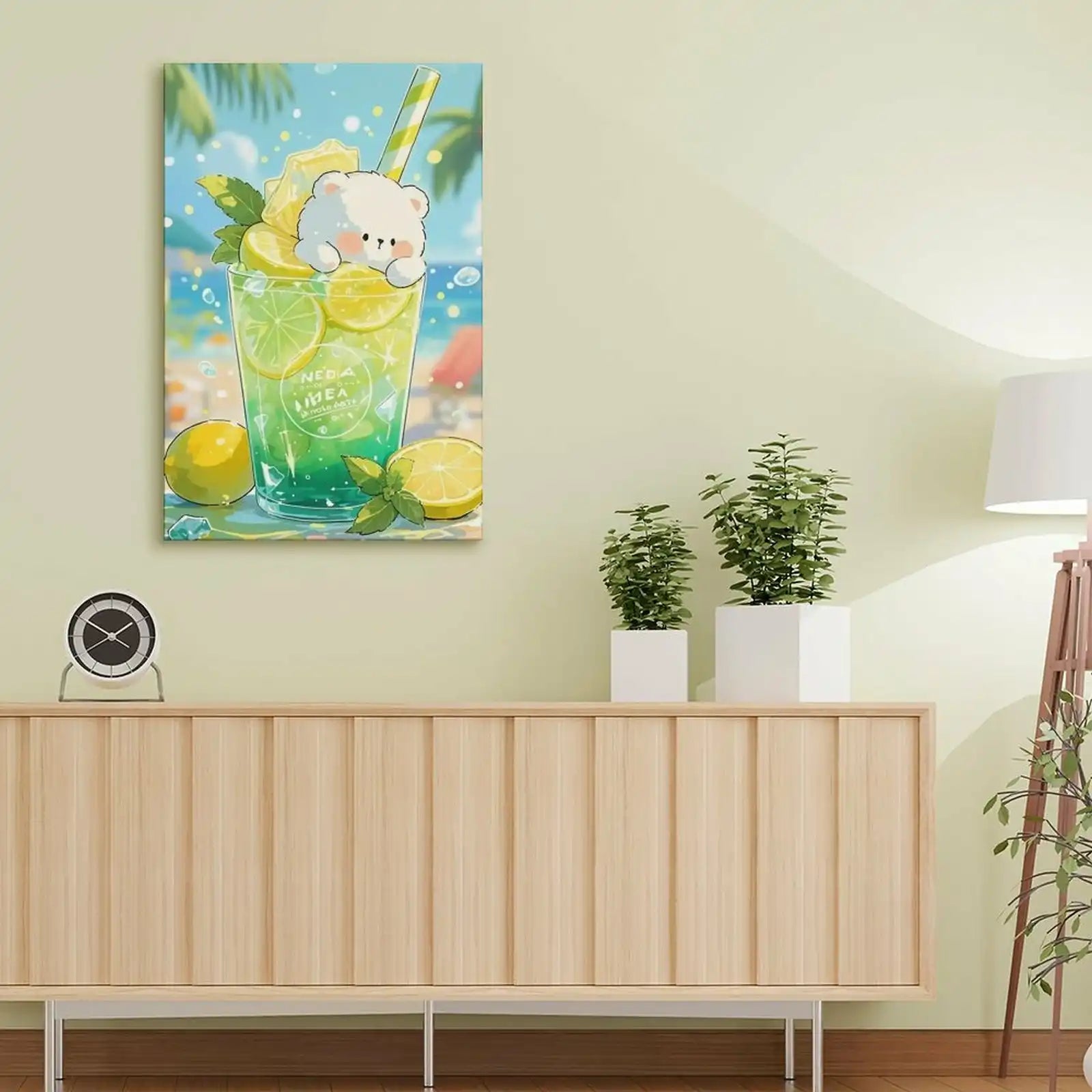 Custom Portrait Canvas Wall Art Heat Personalized Transfer Printed Picture with 4 Sizes Selection