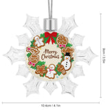 Custom Photo Snowflake Christmas Ornament Personalized Pendant Decoration