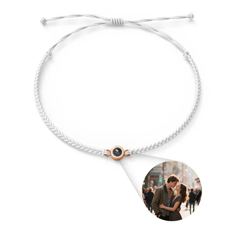 Custom Photo Bracelet Personalized Projection Jewelry Couple Gift