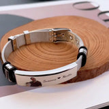 Custom Photo Engraved Stainless Steel Bracelet Personalized Gift