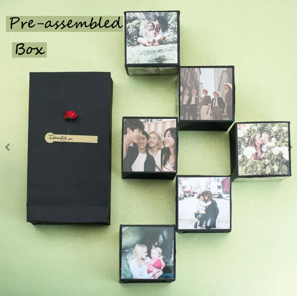Diy Photo Surprise Explosion Bounce Box Valentine's Day Gift Six Photos