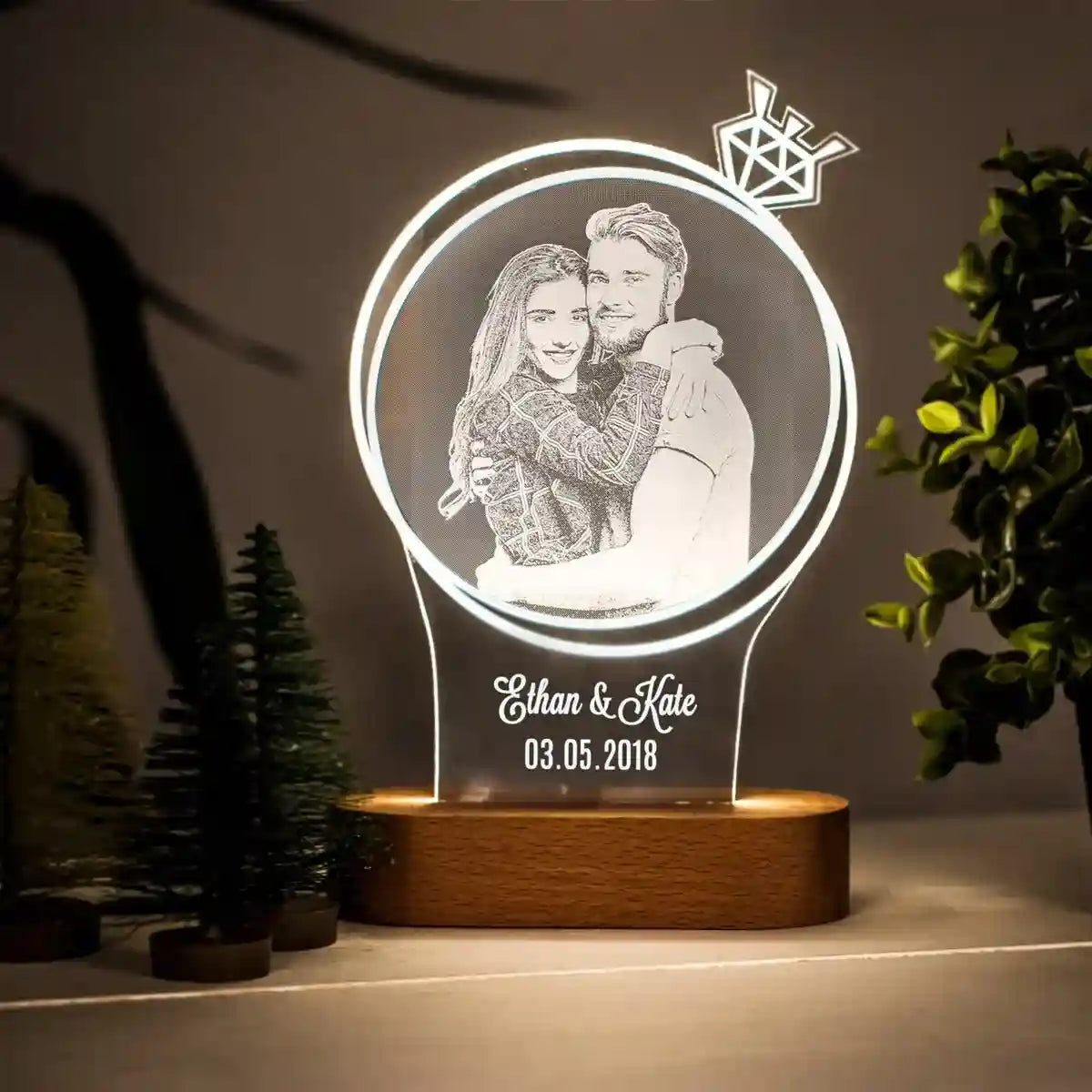 Personalized 3D Photo Lamp Custom Photo And Text Night Light Customized Gifts