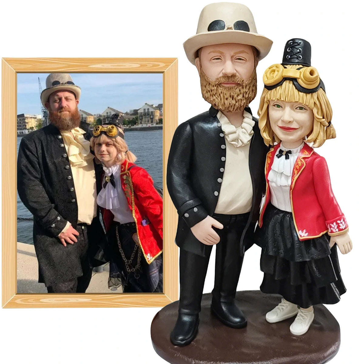 Custom Bobblehead Figurines,Full Body Customization Figuras Based on Pictures,Personalized Bobblehead Doll Best Gift for Family