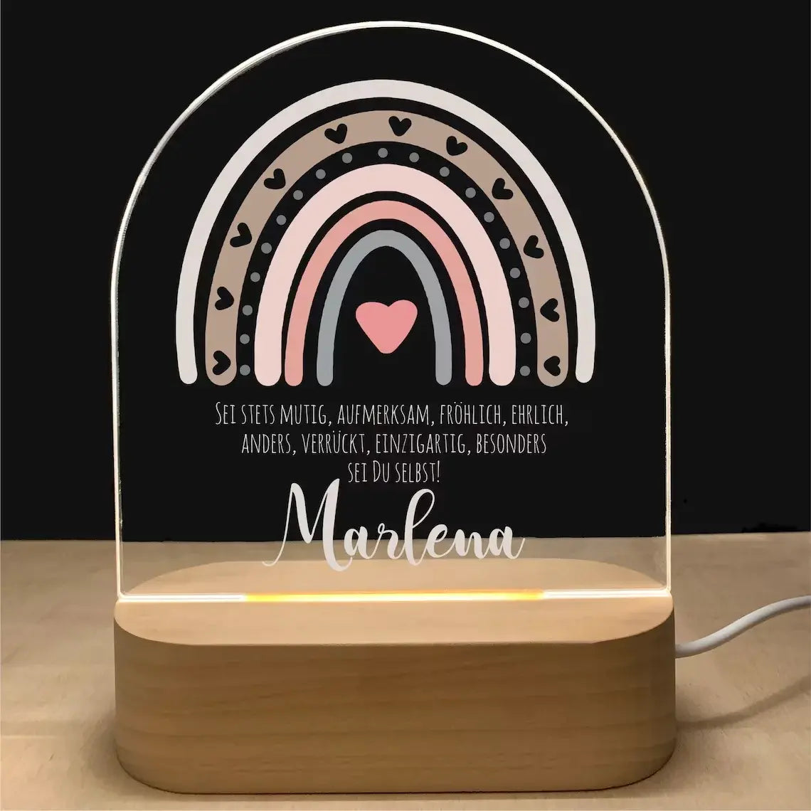 Personalized 3D Children Animal Lamp Custom First Name Night Light For Decoration Gift
