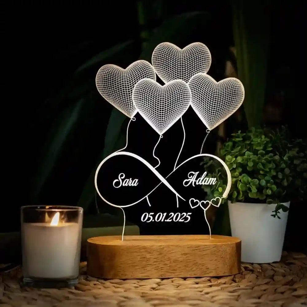 Personalized 3D Photo Lamp Custom Photo And Text Night Light Customized Gifts
