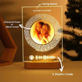 Personalized Acrylic Spotify Music  Custom Photo Plaque with LED Night Light