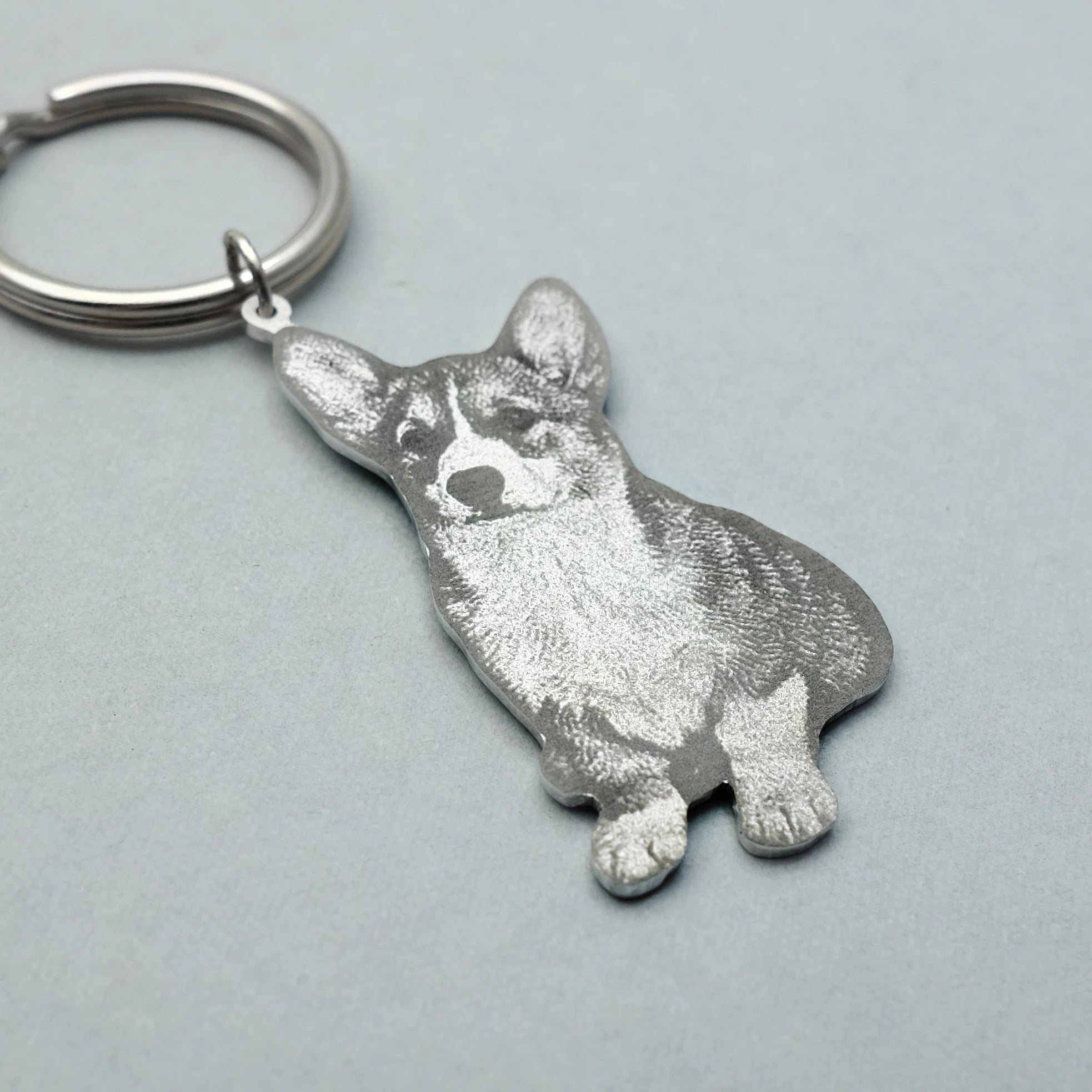 Custom Photo Engraved Keychain Personalised Picture Keyring Personalized Memorial Key Chain Your Dog Pet Portrait Customize Gift