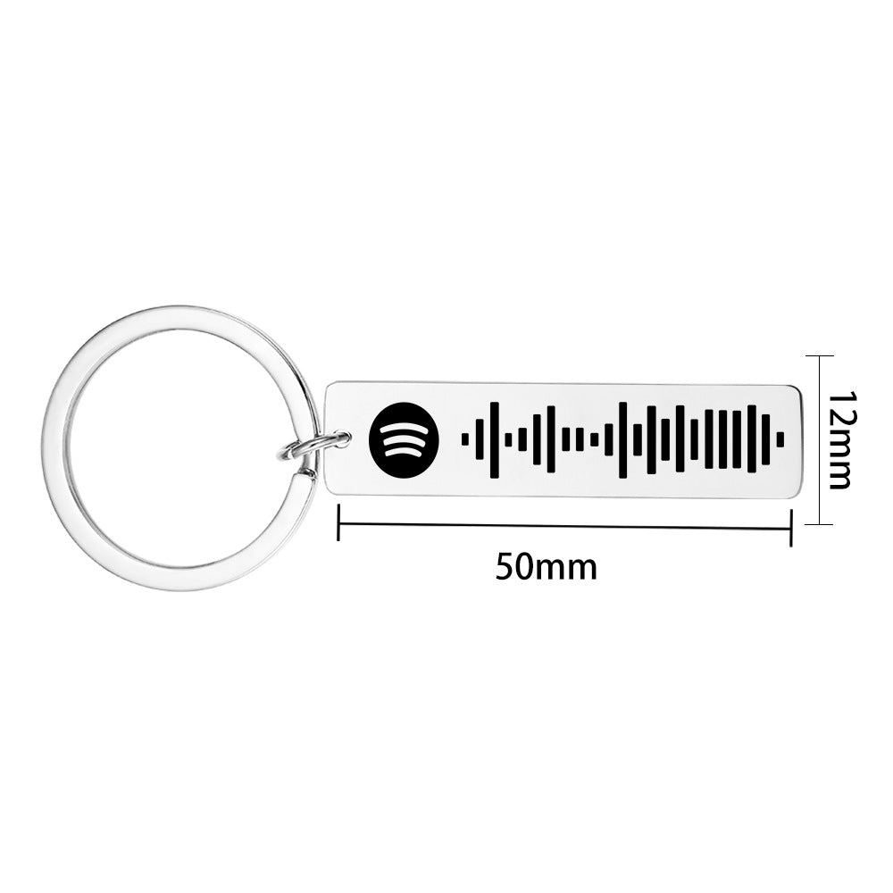 Custom Spotify Keychain Personalized Scannable Song Code Gift