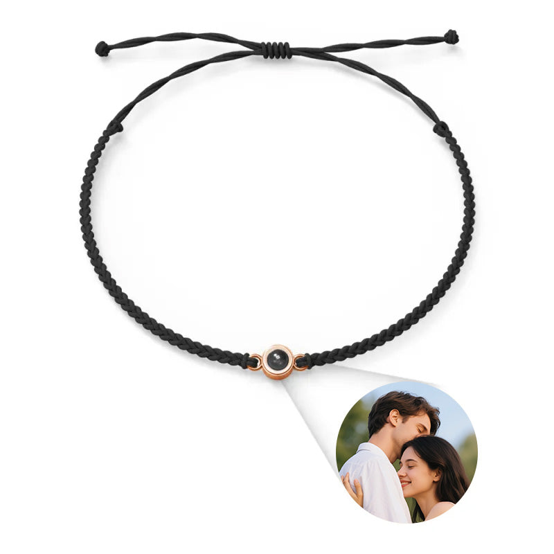 Custom Photo Bracelet Personalized Projection Jewelry Couple Gift
