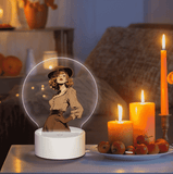 Personalized Picture Round Acrylic Night Light 3 Light Modes Custom Decor Touch Control Soft Glow