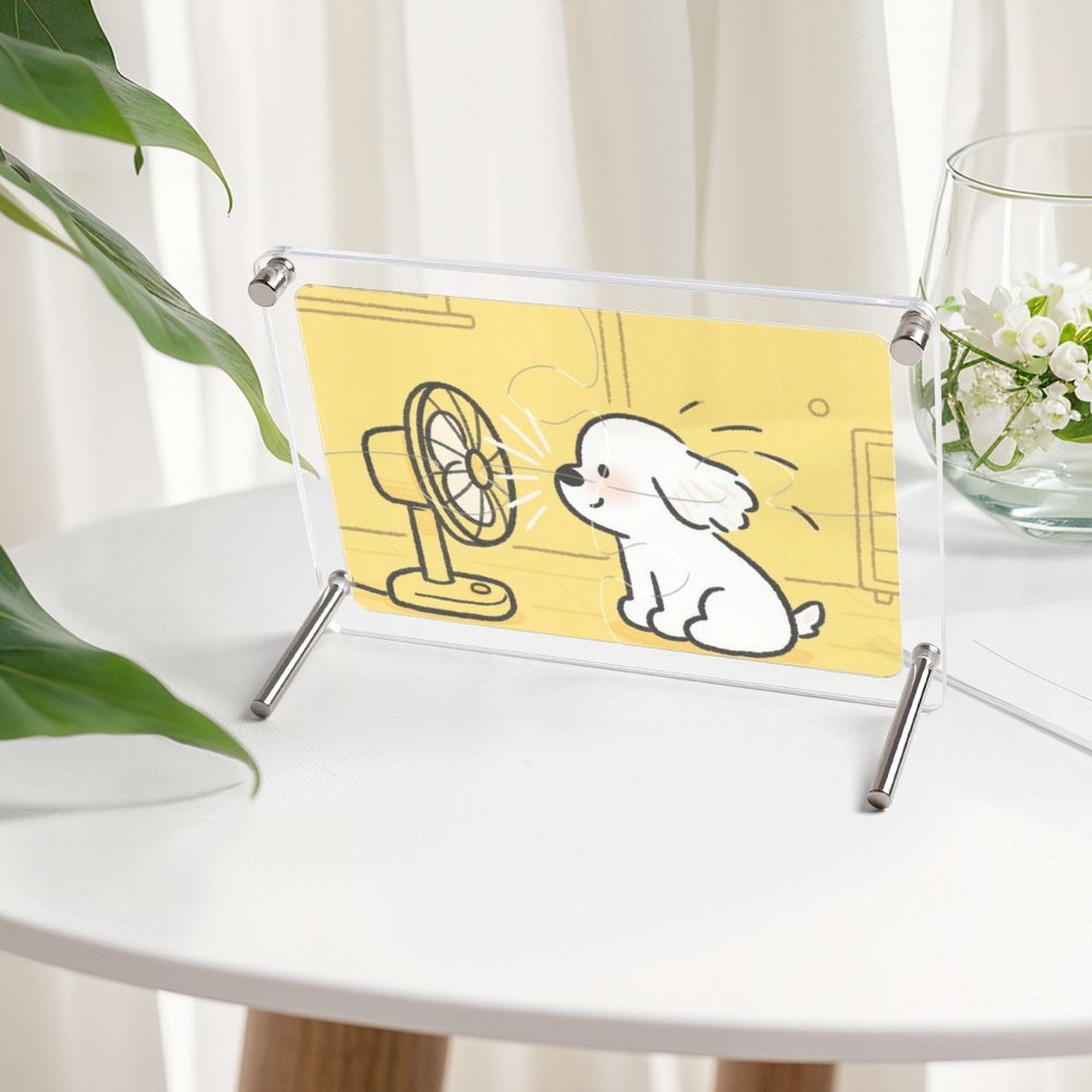 Custom Photo Acrylic Puzzle Frame Personalized Picture Display Stand Decoration