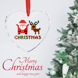 Custom Heart Shaped Crystal Glass Personalized Pendant Photo Decoration