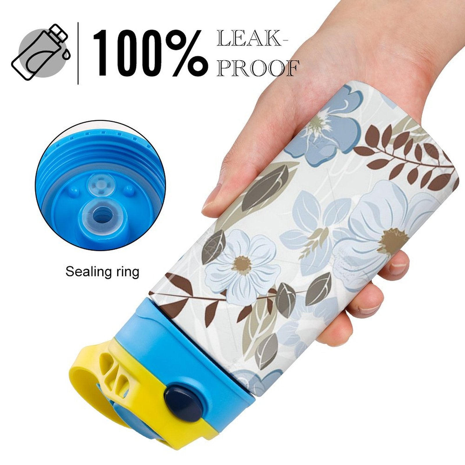 3D Display Custom Portable Flip Top Water Bottle Personalized Gifts For Kids