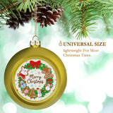Custom Photo Christmas Ball Personalized Ornament Large 2.4in（6cm） 2 Colors